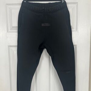 Fear of God Essentials Jet Black Joggers